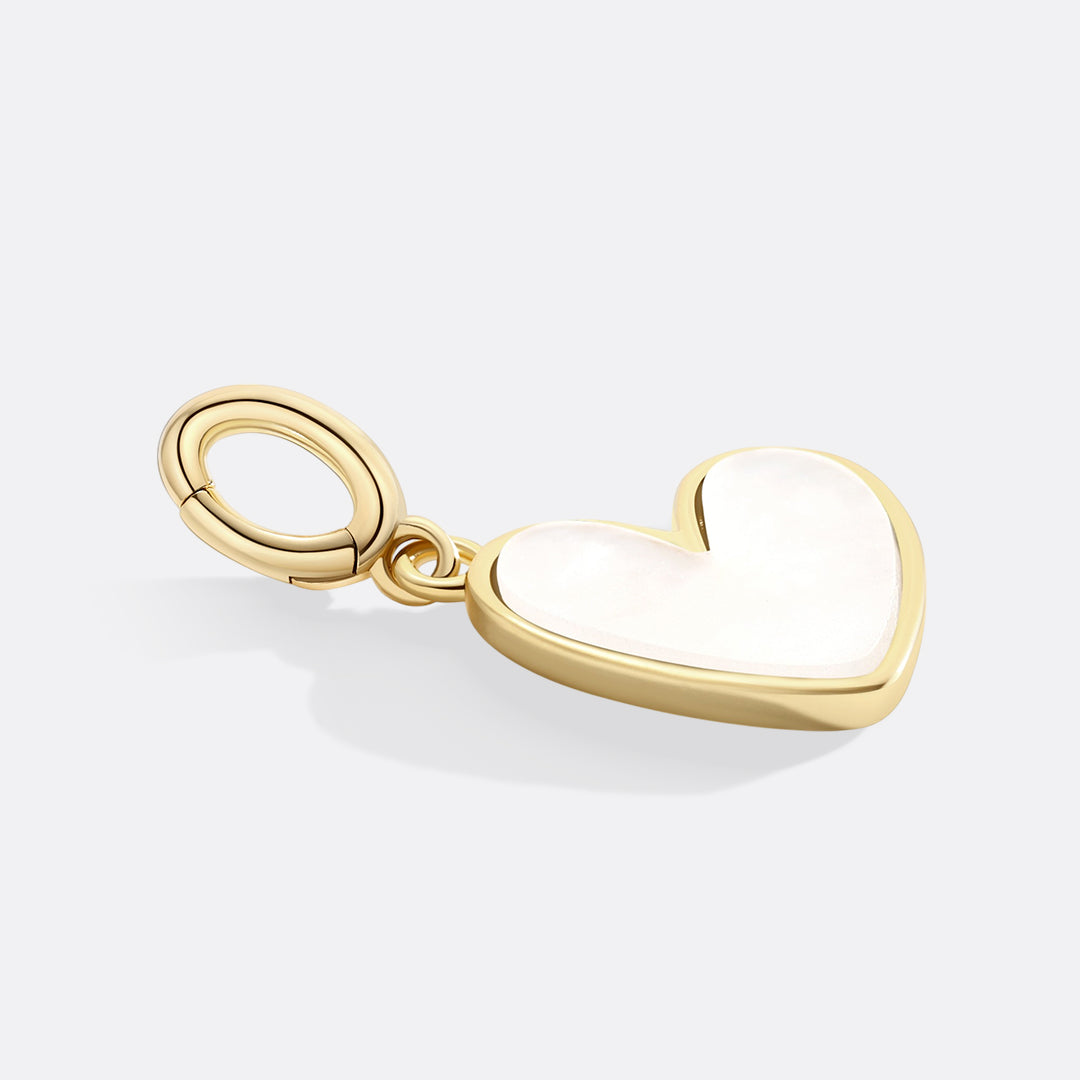 Natural Stone Heart Charm