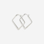 Geometric Girl Boss Hoop Earrings