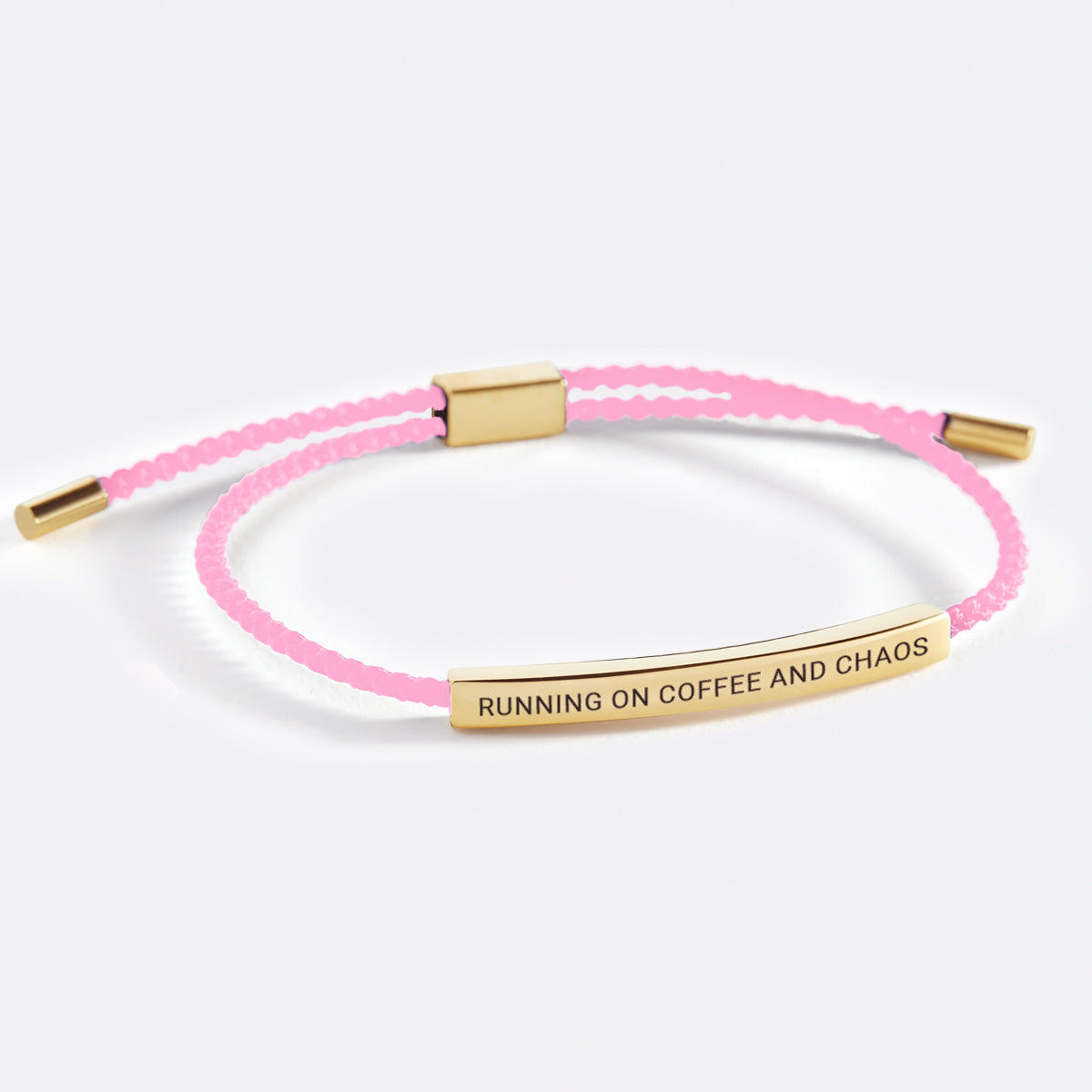 Running on Coffee and Chaos Inspire Bracelet