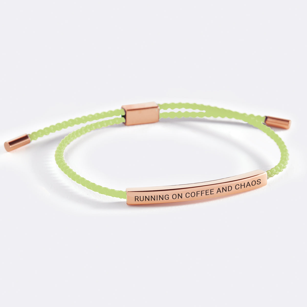 Running on Coffee and Chaos Inspire Bracelet
