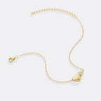 Gold Heart Pavé Bracelet