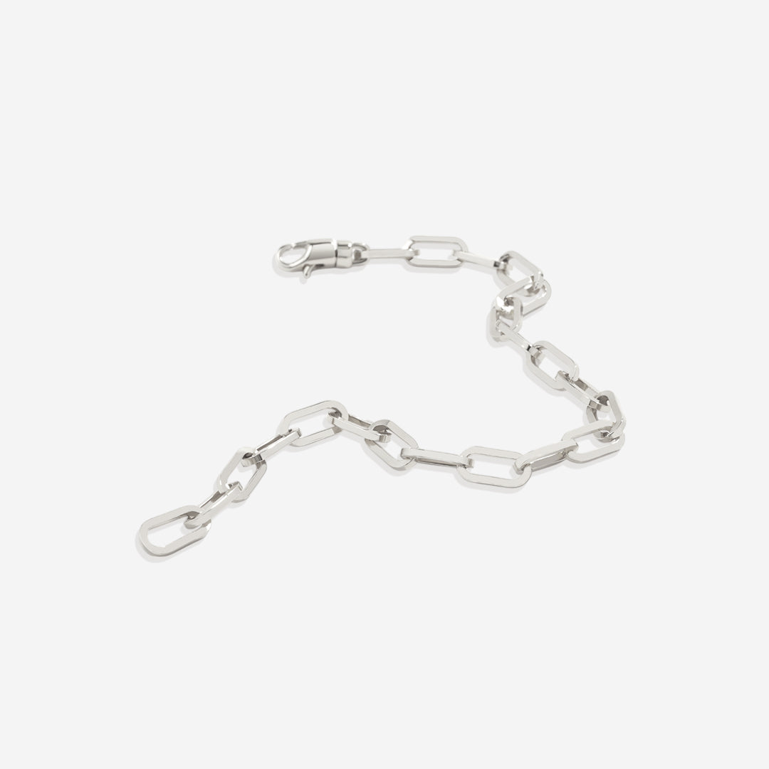 Open Link Paperclip Chain Bracelet