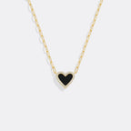 Dainty Heart Paperclip Necklace