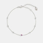 October Birthstone Station Bracelet