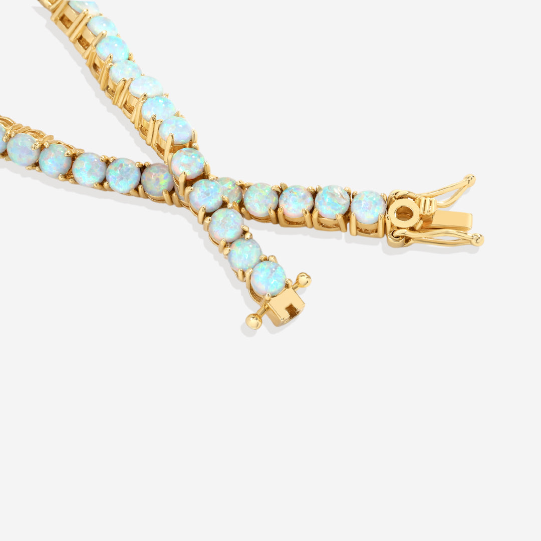 Blue Opal Tennis Bracelet