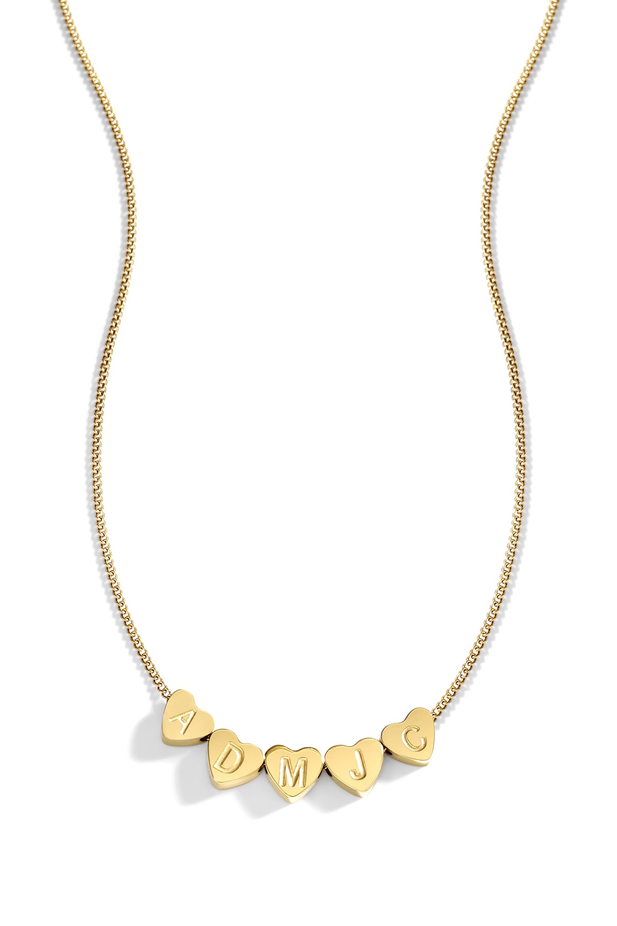 Dainty Heart Stacking Initial Necklace