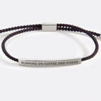 Running on Coffee and Chaos Inspire Bracelet