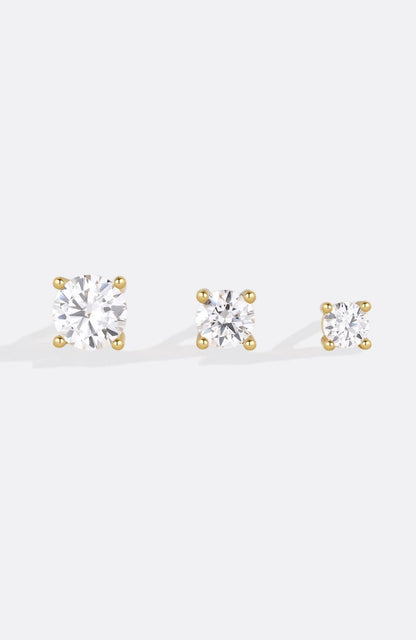 Classic Diamond Stud Earrings