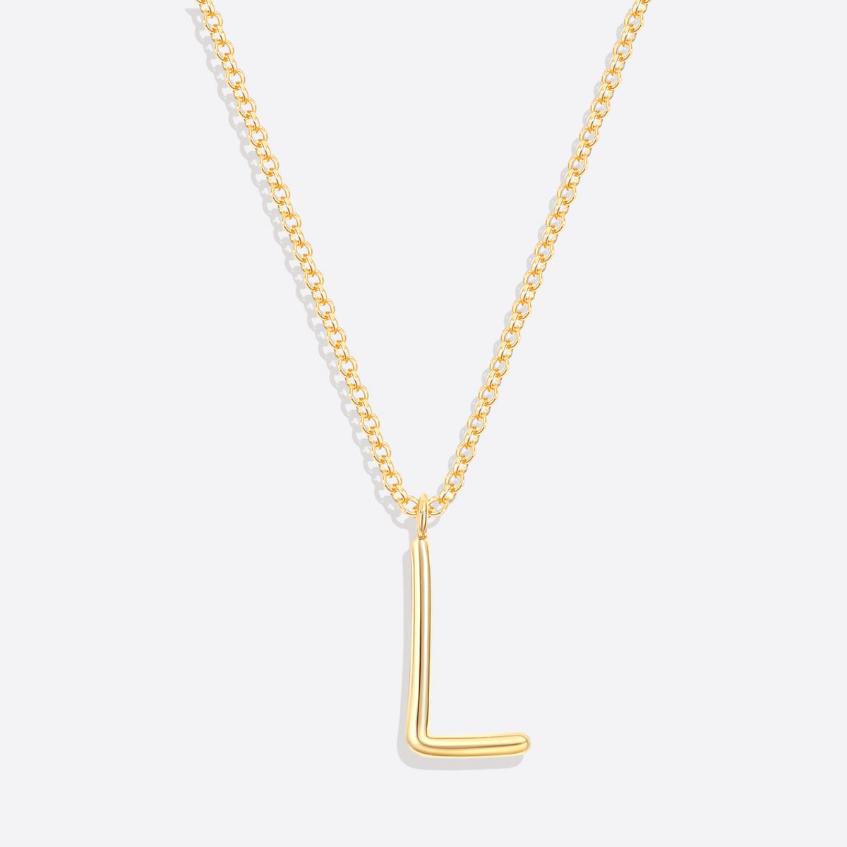 Flow Script Initial Necklace
