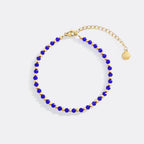 Birthstone and Gold Bead Bracelet