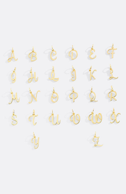 Cursive Initial Charm