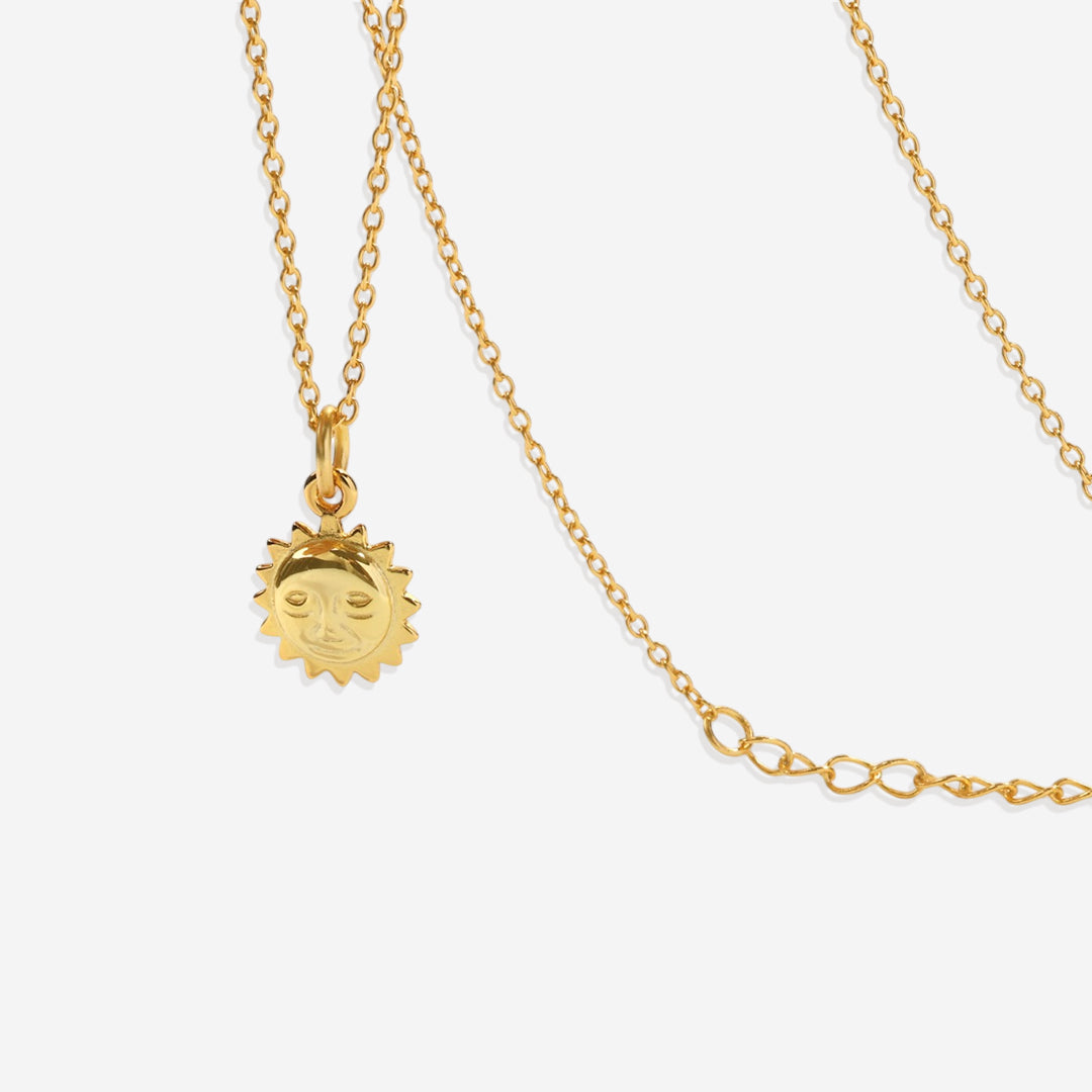 Sun Charm Pendant Necklace