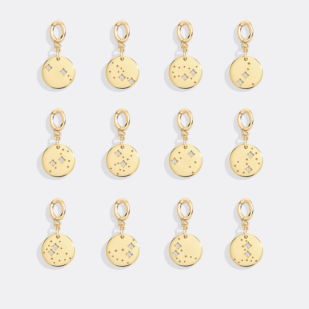 Zodiac Constellation Charm