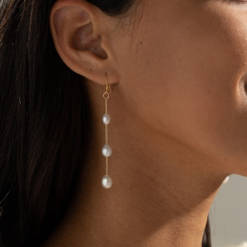 Freshwater Pearl Drop Earrings