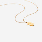 Gold Birth Flower Pendant Necklace