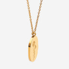 Gold Birth Flower Pendant Necklace