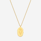 Gold Birth Flower Pendant Necklace