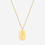 Gold Birth Flower Pendant Necklace
