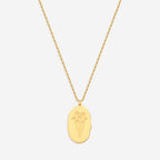 Gold Birth Flower Pendant Necklace