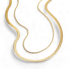 Herringbone + Rope Chain Set