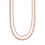 Herringbone + Rope Chain Set