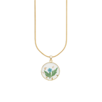 Pressed Birth Flower Necklace