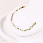 Personalized Paperclip Name Bracelet