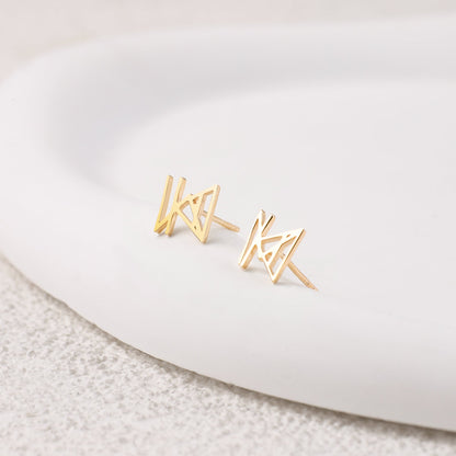 Monogram Name Earrings