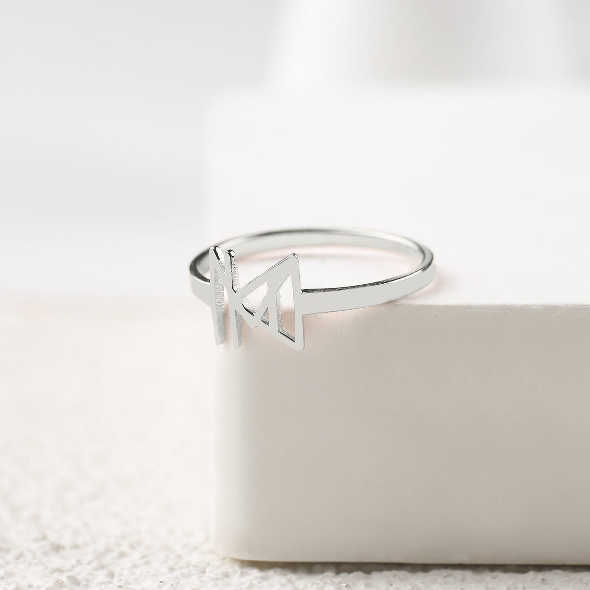 Monogram Name Ring