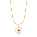 Pressed Birth Flower Necklace
