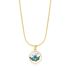 Pressed Birth Flower Necklace