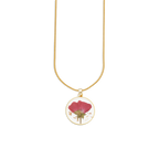 Pressed Birth Flower Necklace