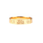 Personalized Stamped Flower Ring