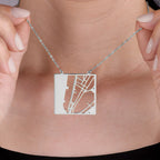 Custom Map Pendant Necklace