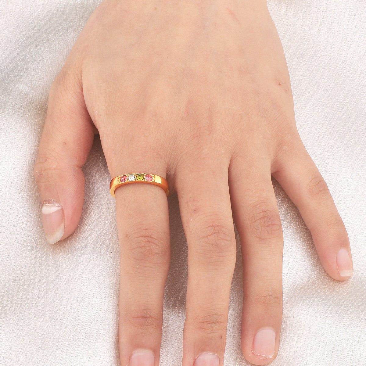 Stackable Birthstones Band Ring