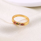 Stackable Birthstones Band Ring
