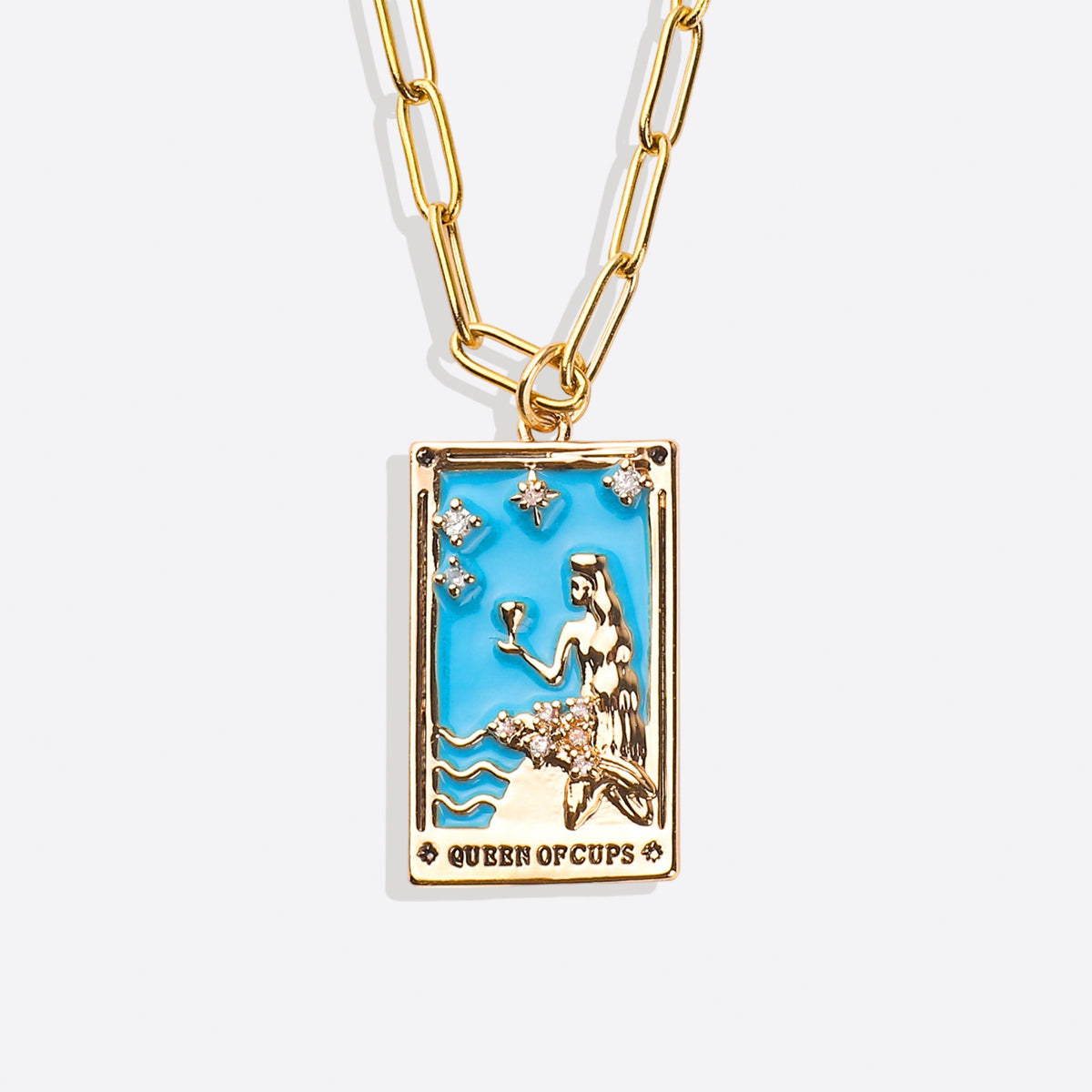 Queen of Cups Tarot Necklace