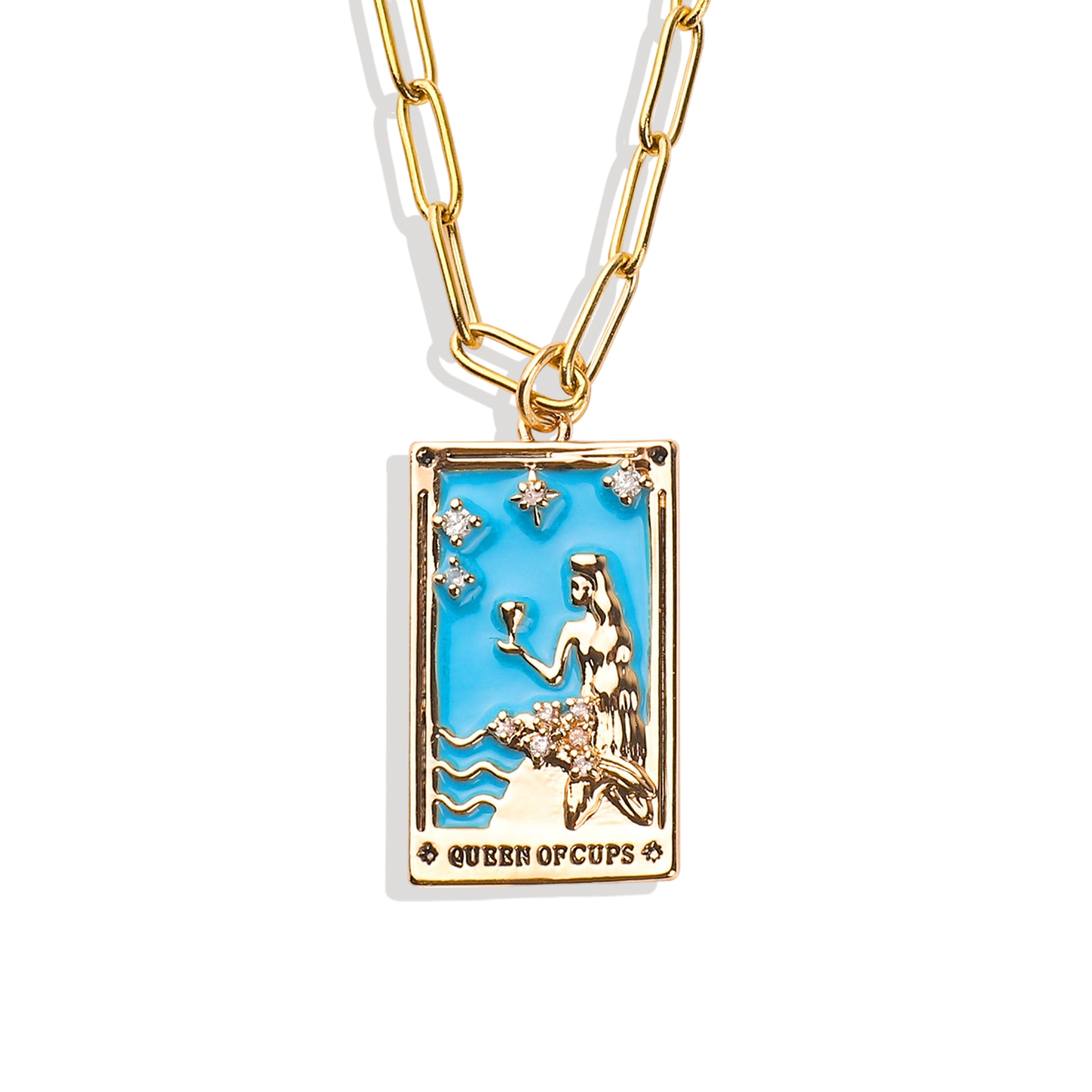 Queen of Cups Tarot Necklace