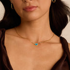 Dainty Heart Paperclip Necklace