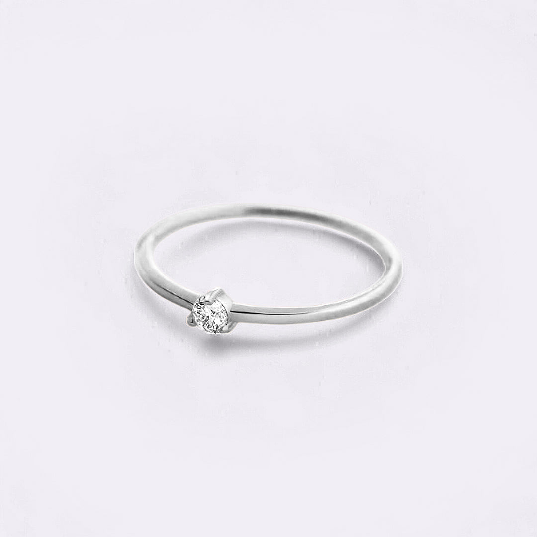 Tiny Diamond Ring