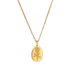 Tiny Rose Pendant Necklace
