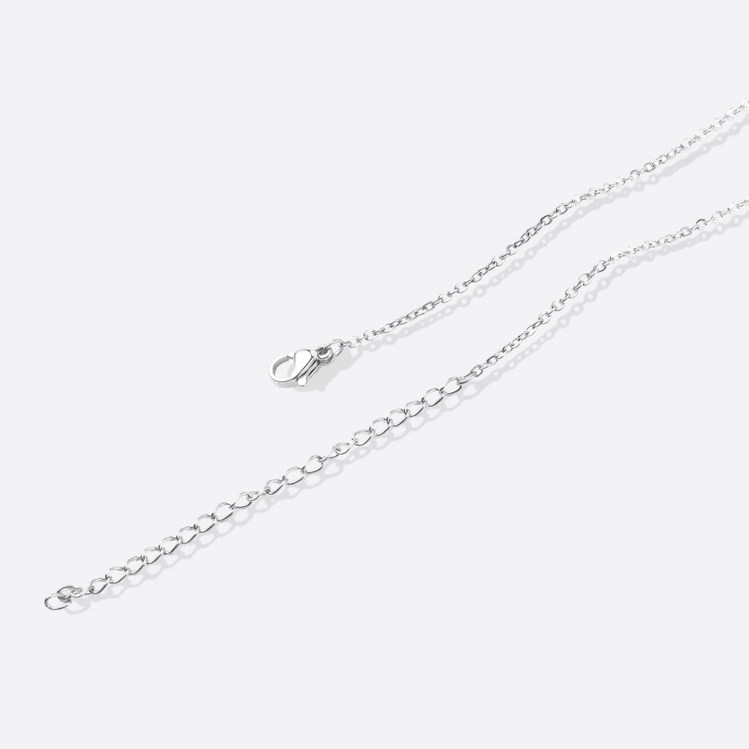 Tiny Script Initial Necklace