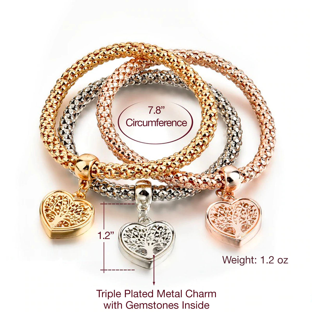Tree of Life - Limited Edition Heart Charm Bracelet