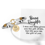 Bonus Daughter - Two-Tone Custom Charm Bracelet