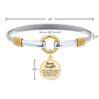 Bonus Daughter - Two-Tone Custom Charm Bracelet
