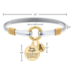 Bonus Daughter - Two-Tone Custom Charm Bracelet