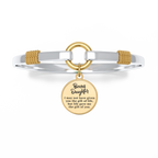 Bonus Daughter - Two-Tone Custom Charm Bracelet