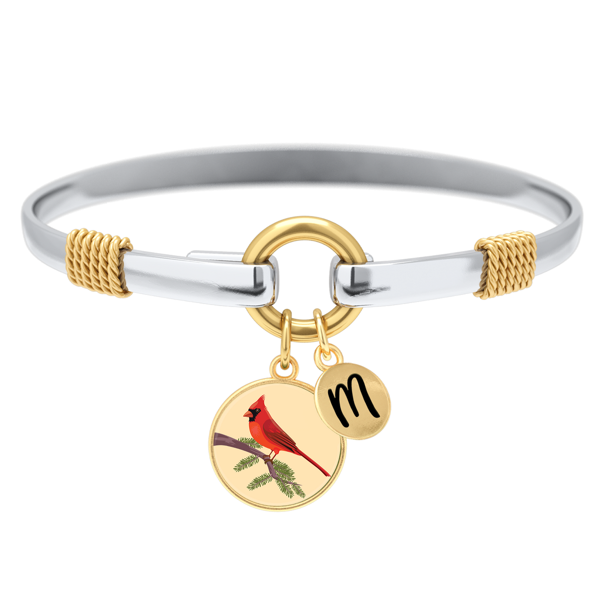 Cardinal - Two-Tone Custom Charm Bracelet