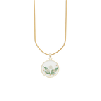 Pressed Birth Flower Necklace
