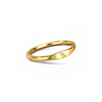 Minimalist Zodiac Stacking Band
